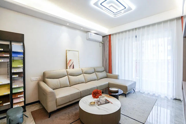 96㎡三居，巧妙延申玄關餐廳空間感，打造精致雅居